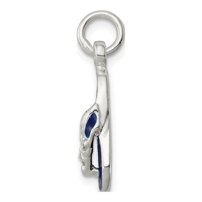 Sterling Silver CZ Enamel Flip Flop Charm – view 3
