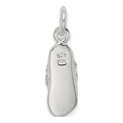 Sterling Silver CZ Enamel Flip Flop Charm – view 5