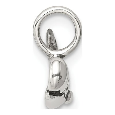 Sterling Silver Antiqued Blue Whale Pendant – view 3