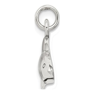 Sterling Silver Antique Shark Pendant – view 3
