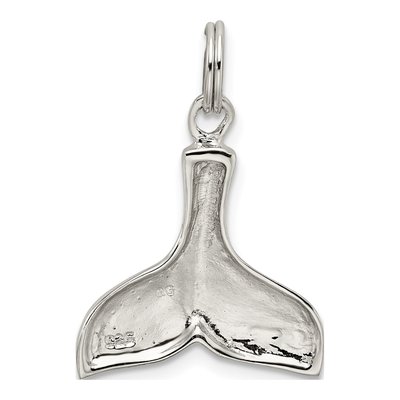 Sterling Silver Whale Tail Charm – view 5