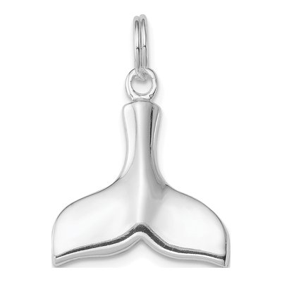 Sterling Silver Whale Tail Charm