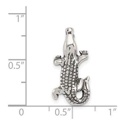 Sterling Silver Alligator Slide Pendant – view 4