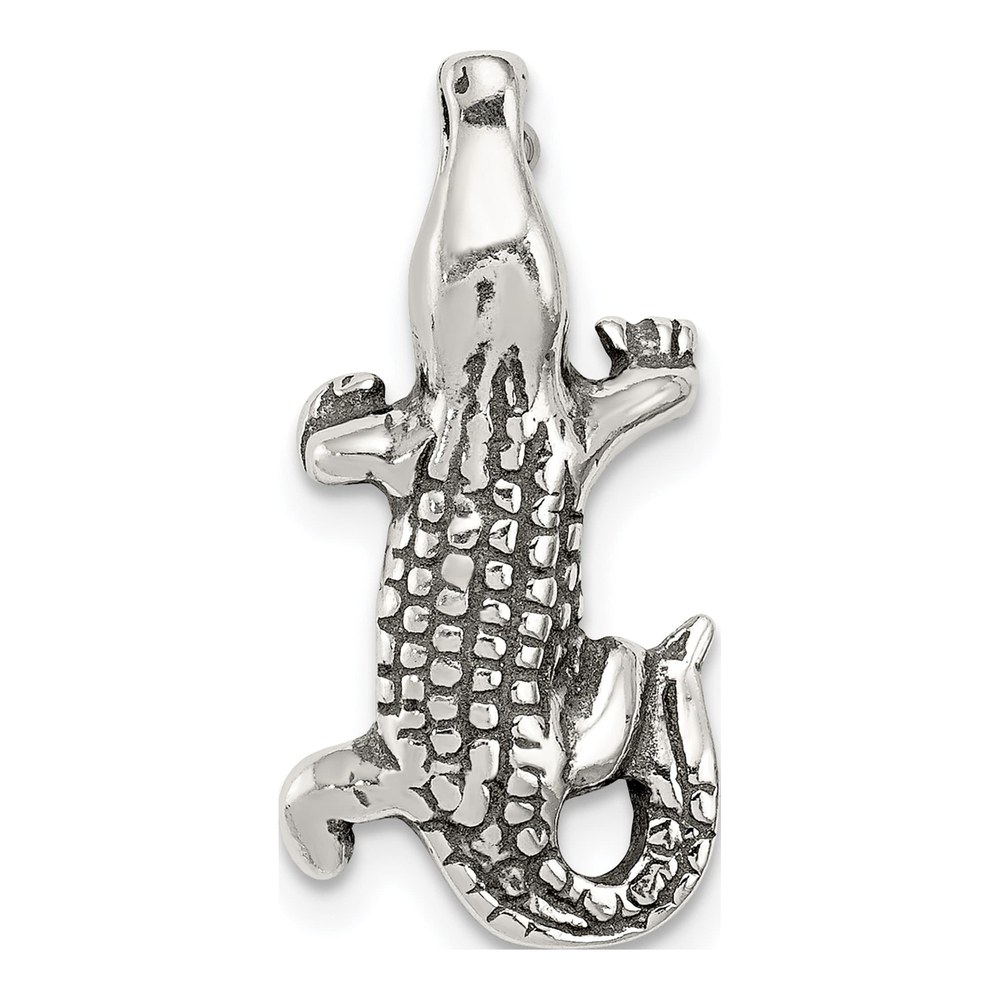 Sterling Silver Alligator Slide Pendant