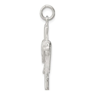 Sterling Silver Draped Cross Pendant – view 3