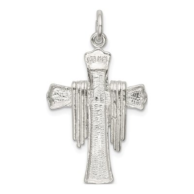 Sterling Silver Draped Cross Pendant – view 5