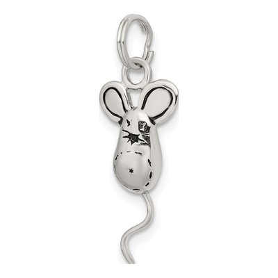 Sterling Silver 3-D Mouse Charm – view 6