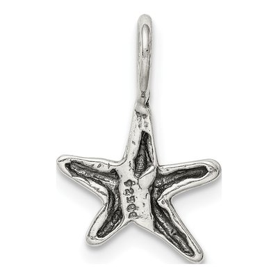 Sterling Silver Antiqued Starfish Pendant – view 5