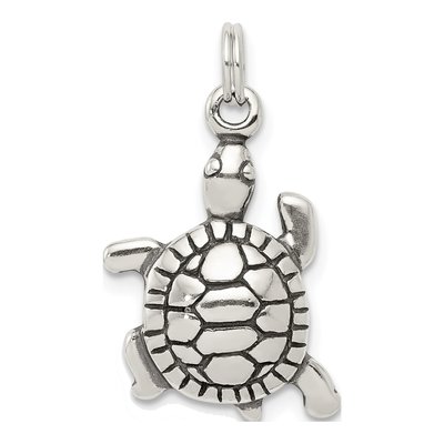 Sterling Silver Antique Turtle Charm