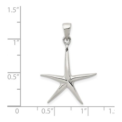 Sterling Silver Starfish Pendant – view 4