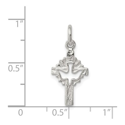 Sterling Silver Dove Cross Pendant – view 4