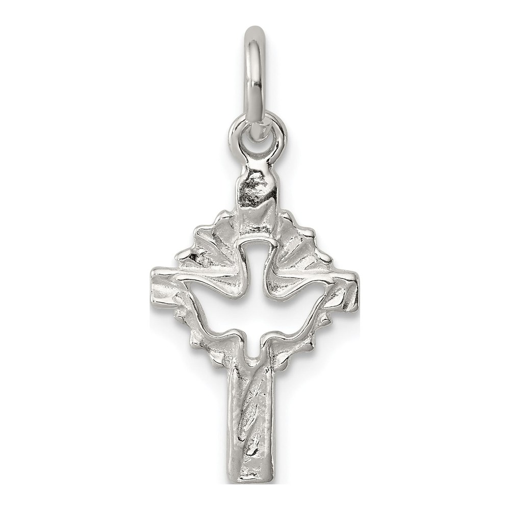 Sterling Silver Dove Cross Pendant
