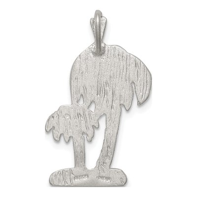 Sterling Silver Diamond-Cut Palm Trees Pendant – view 5