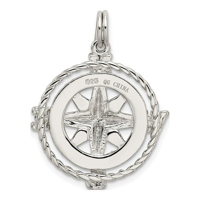 Sterling Silver Compass Pendant – view 5