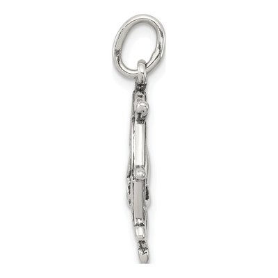 Sterling Silver Sailboat Wheel Pendant – view 3