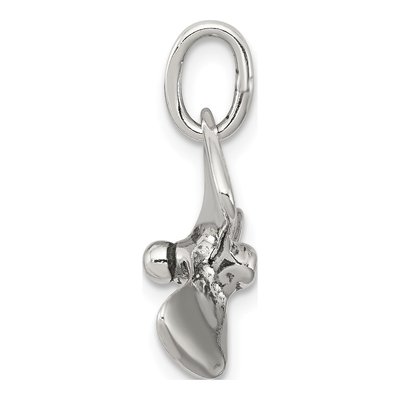 Sterling Silver Boat Propeller Pendant – view 3