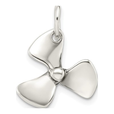 Sterling Silver Boat Propeller Pendant – view 4