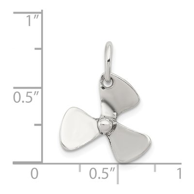 Sterling Silver Boat Propeller Pendant – view 5