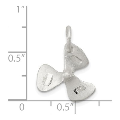 Sterling Silver Boat Propeller Charm – view 4