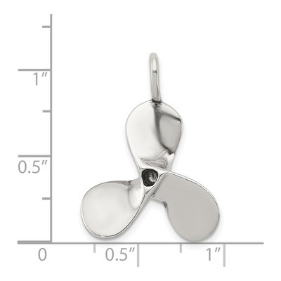 Sterling Silver Boat Propeller Pendant – view 4