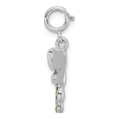 Sterling Silver CZ Dragonfly Charm – view 2