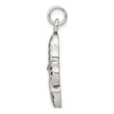 Sterling Silver Antique Butterfly Pendant – view 3