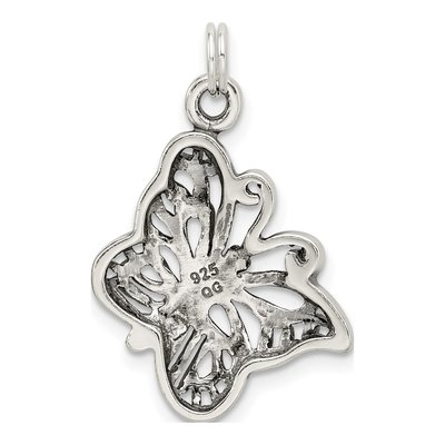 Sterling Silver Antique Butterfly Pendant – view 5