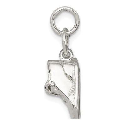 Sterling Silver Baby Shoes Charm – view 3