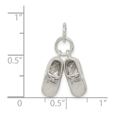 Sterling Silver Baby Shoes Charm – view 4
