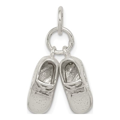 Sterling Silver Baby Shoes Charm