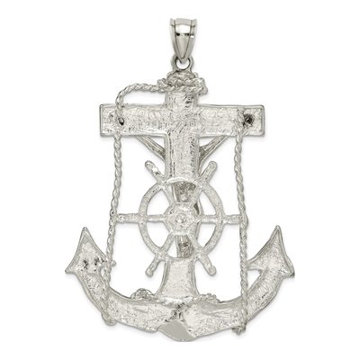 Sterling Silver Mariner Cross Pendant – view 4
