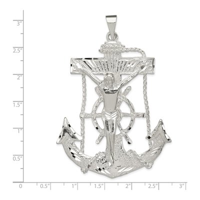 Sterling Silver Mariner Cross Pendant – view 5