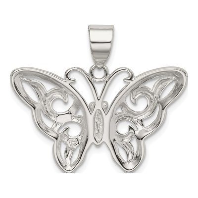 Sterling Silver Butterfly Pendant – view 5
