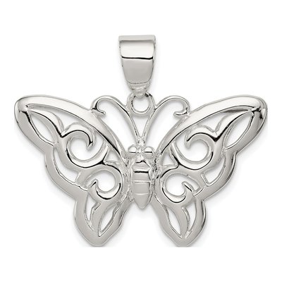 Sterling Silver Butterfly Pendant