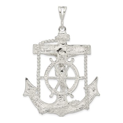 Sterling Silver Mariner Cross Pendant – view 4