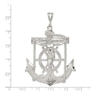 Sterling Silver Mariner Cross Pendant – view 5