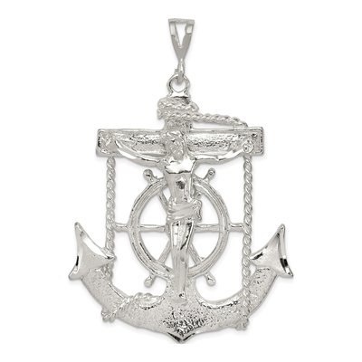 Sterling Silver Mariner Cross Pendant