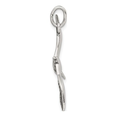 Sterling Silver Antiqued Seagull Pendant – view 3