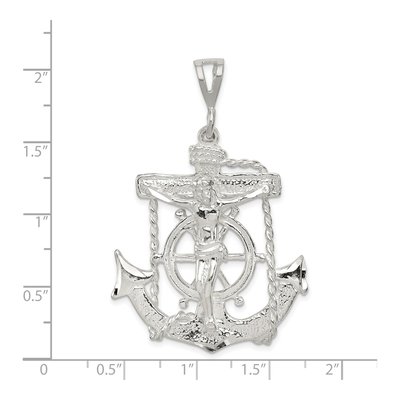 Sterling Silver Mariner Cross Pendant – view 5
