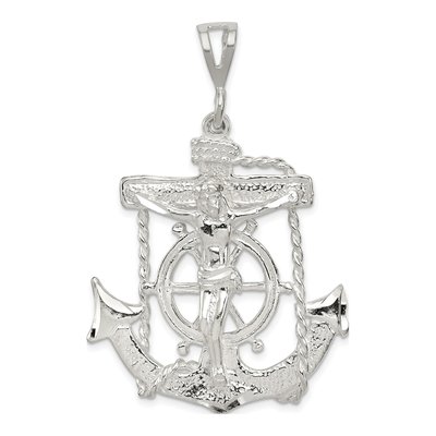 Sterling Silver Mariner Cross Pendant