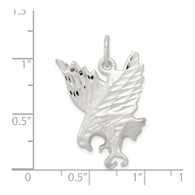 Sterling Silver Diamond-Cut Eagle Charm – view 4