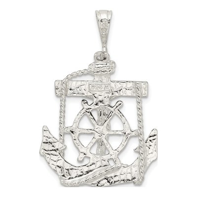 Sterling Silver Mariner Cross Pendant – view 4