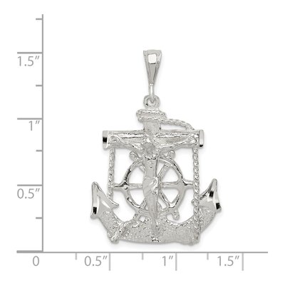 Sterling Silver Mariner Cross Pendant – view 5