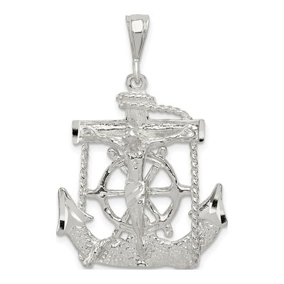 Sterling Silver Mariner Cross Pendant