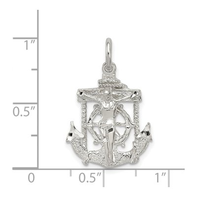 Sterling Silver Mariner Cross Pendant – view 5