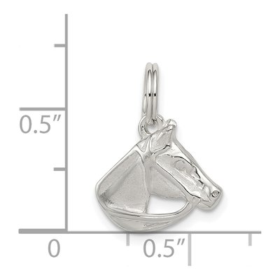 Sterling Silver Horse Head Bridle Pendant – view 4