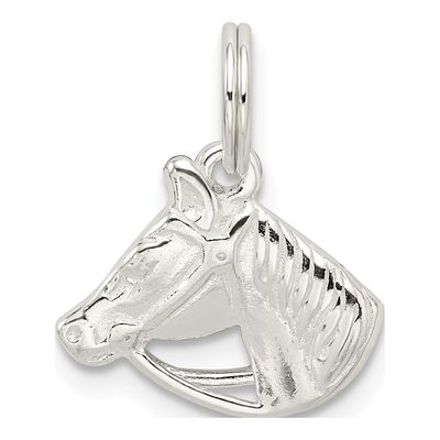 Sterling Silver Horse Head Bridle Pendant – view 5