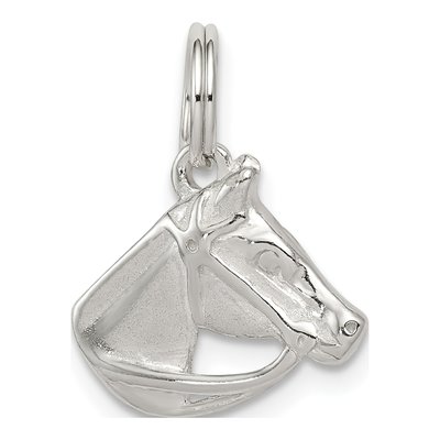 Sterling Silver Horse Head Bridle Pendant