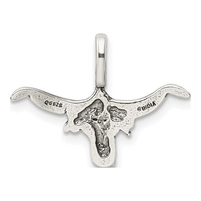 Sterling Silver Bull Pendant – view 5