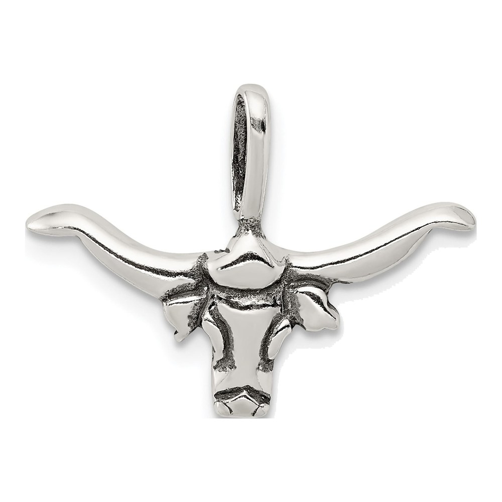 Sterling Silver Bull Pendant